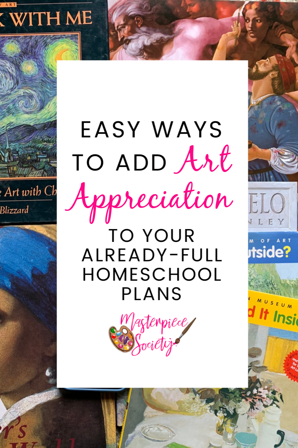 Tired of leaving art appreciation on the back burner when homeschool life gets busy? We've got 4 quick and easy art appreciation ideas to share with you.