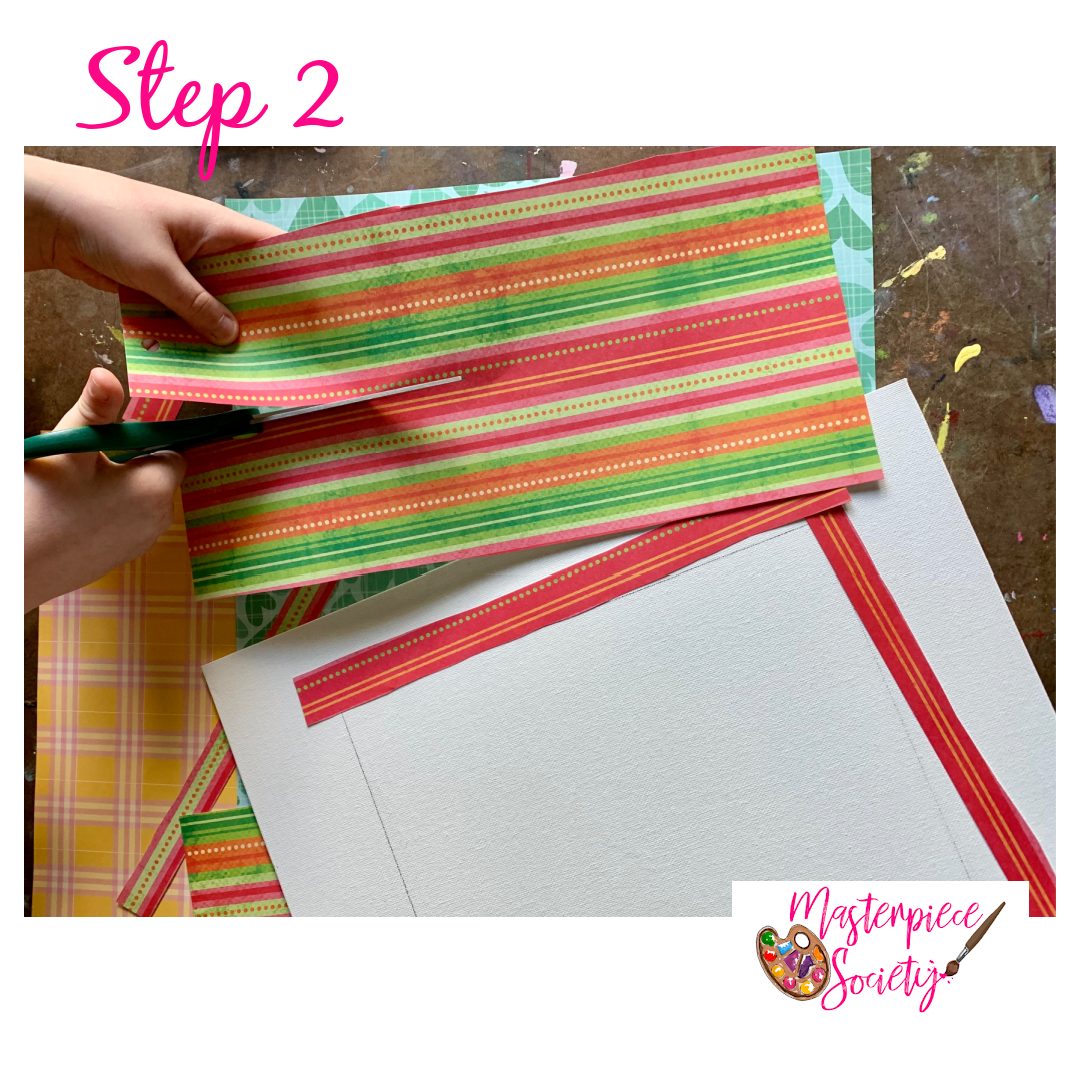 Gee's Bend Quilt Art - Step 2, Prepare paper..