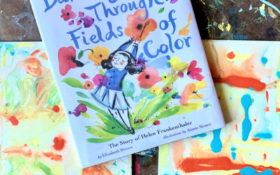 Soak Stain Painting for Kids Inspired by Helen Frankenthaler