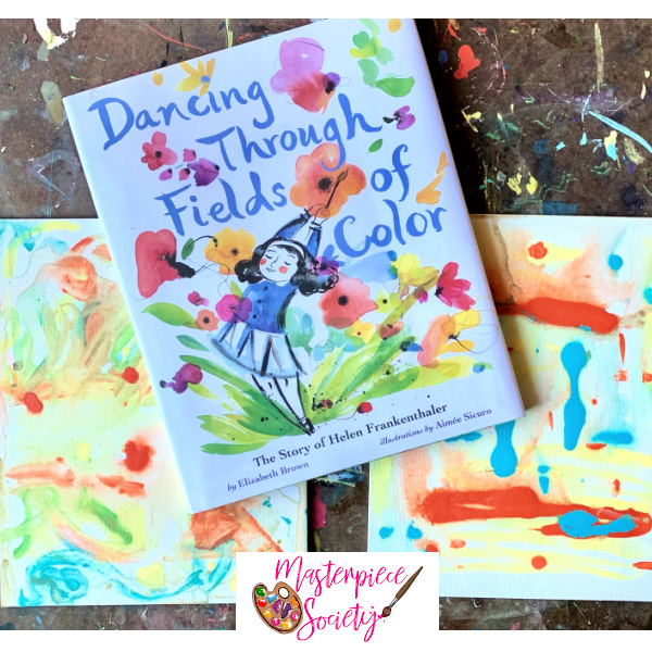 Soak Stain Painting for Kids Inspired by Helen Frankenthaler
