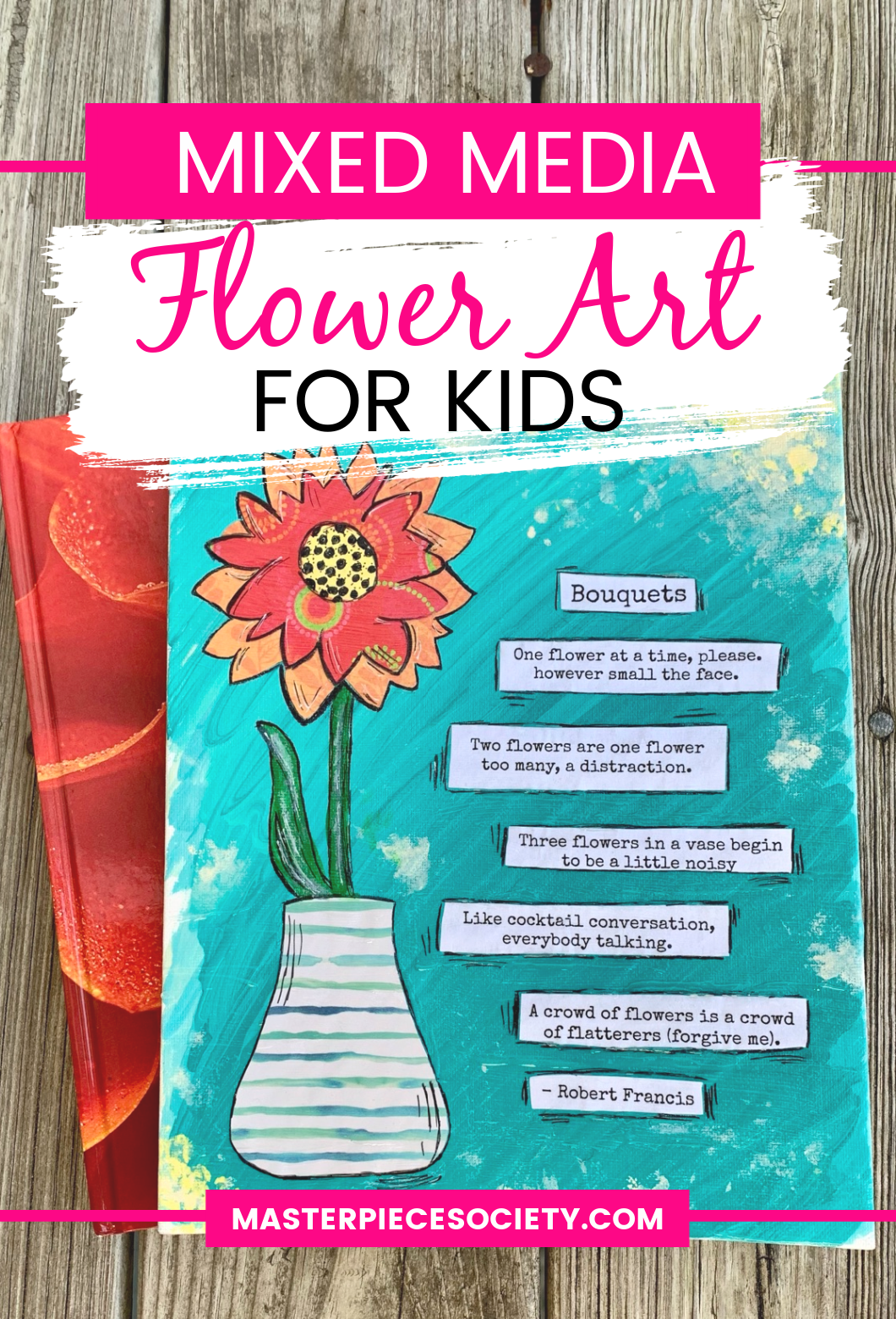 Celebrate the arrival of Spring with this fun mixed media flower art project!