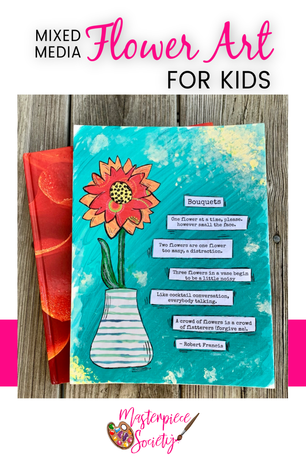 Celebrate the arrival of Spring with this fun mixed media flower art project!