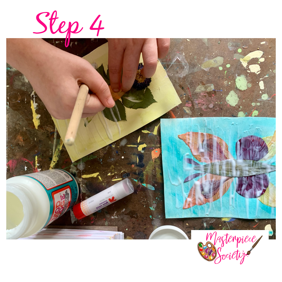 Pressed Flower Art Tutorial for Kids - Step 4