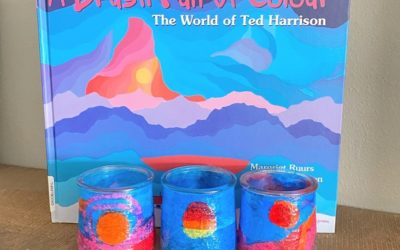 Candle Jar Craft Inspired by the Art of Ted Harrison
