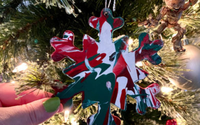 Process Art Christmas Ornaments