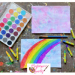 Watercolor and Plastic Process Art for Kids