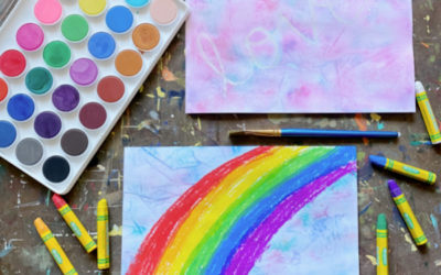 Fun and Easy Watercolor and Plastic Process Art