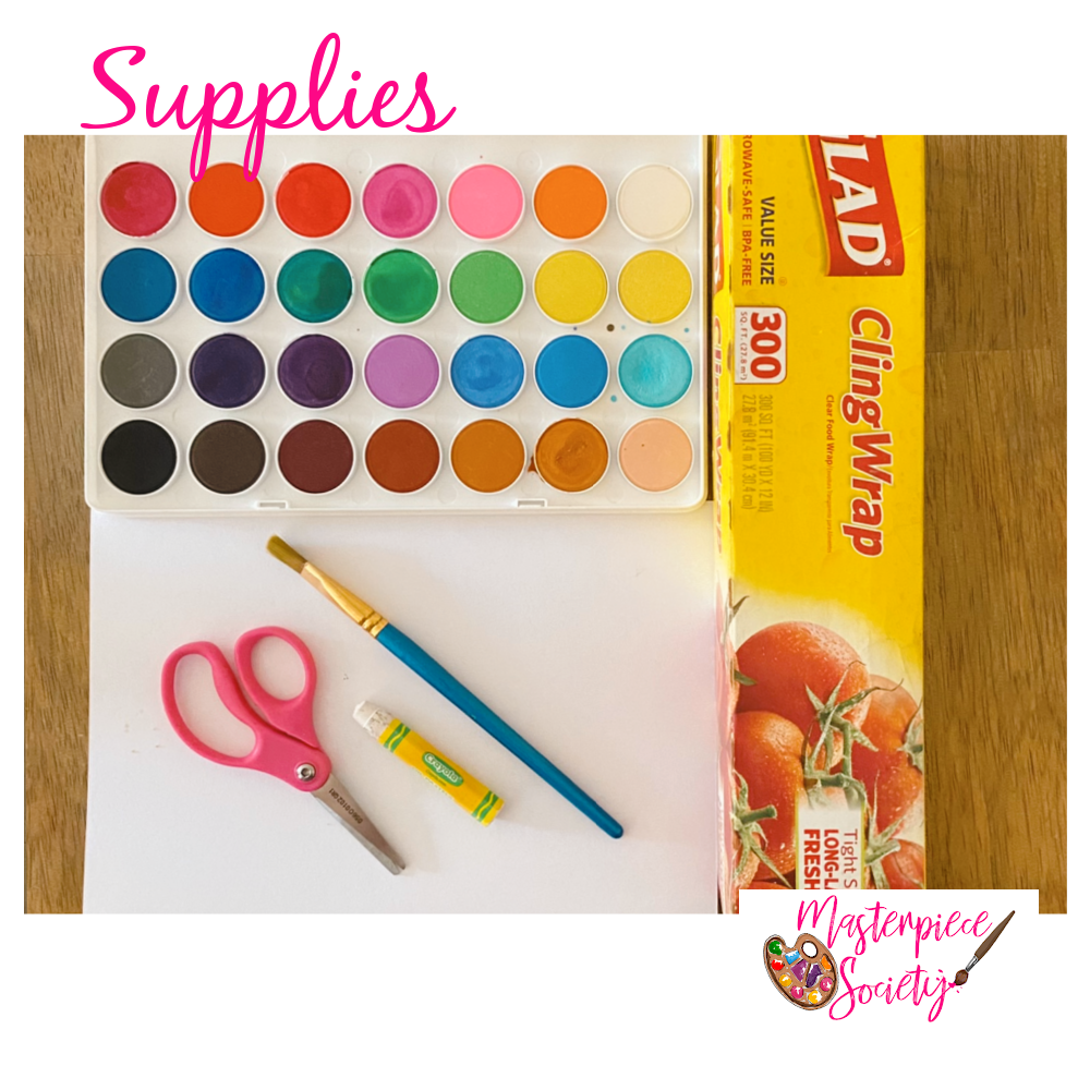 Watercolor and Plastic Process Art - Supplies Needed