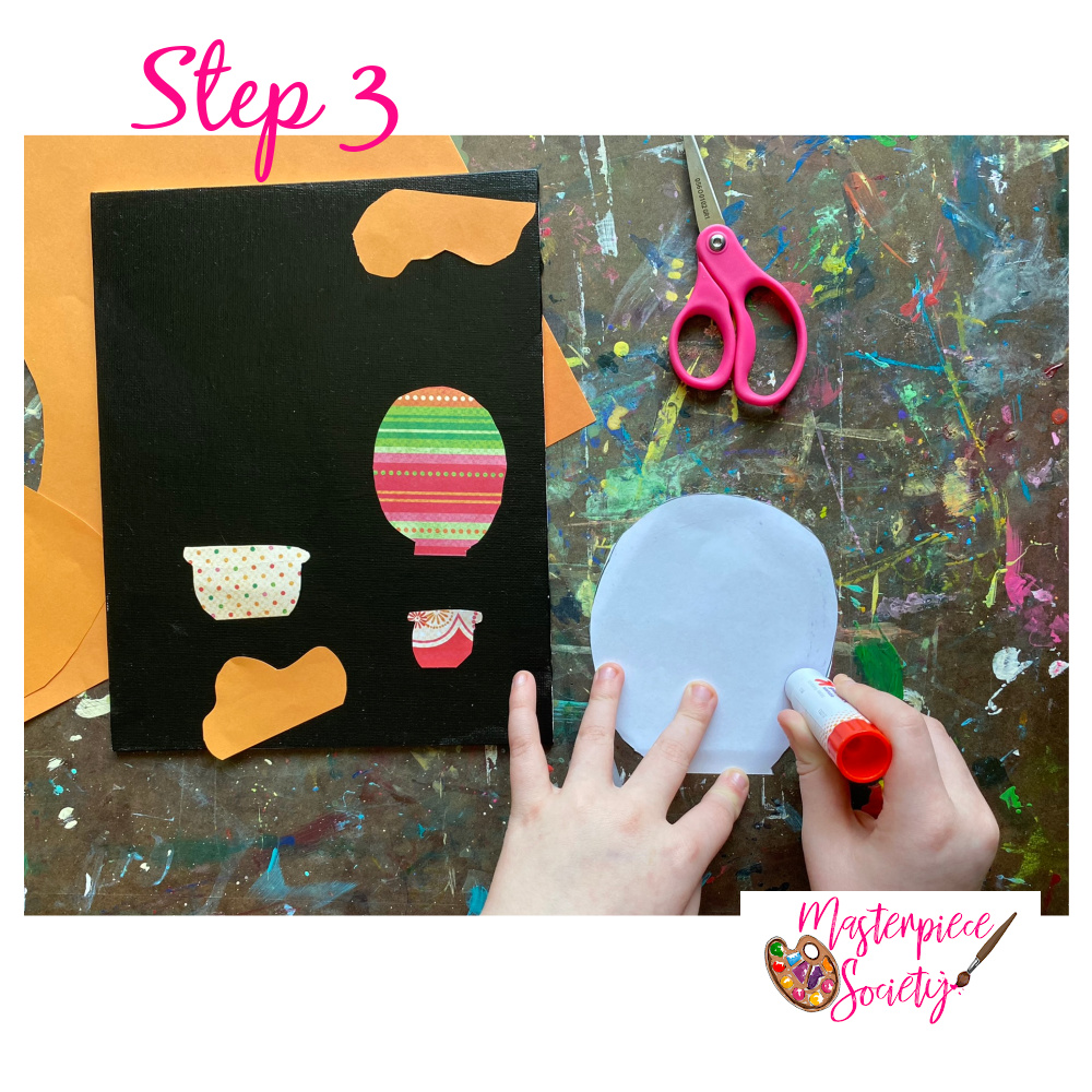 Mary Blair Art for Kids - Step 3, Add Cutouts.