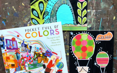 Mary Blair-inspired Mixed Media Art for Kids