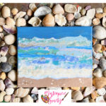 Beach-Themed Torn Paper Art for Kids - Completed Project