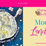 Make One Small Step with this Mixed Media Moon Art!