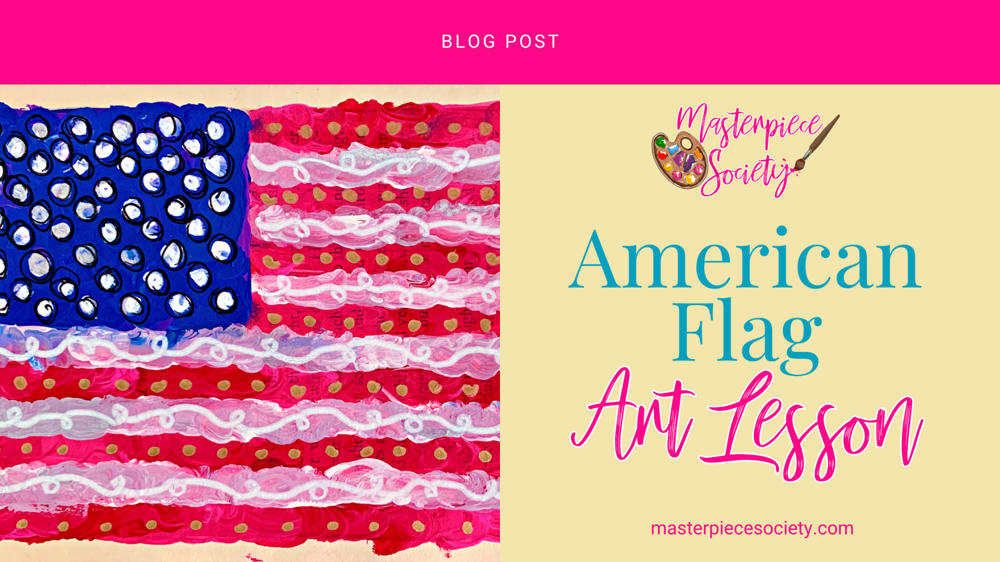 American Flag Art Lesson