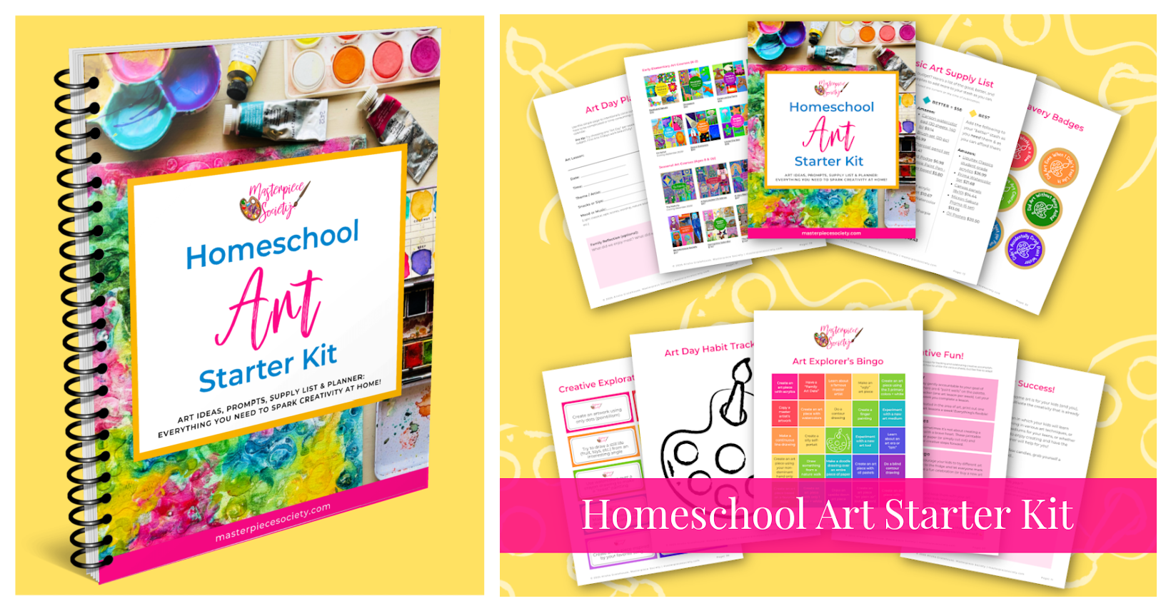 Masterpiece Society Homeschool Art Curriculum - Starter Kit
