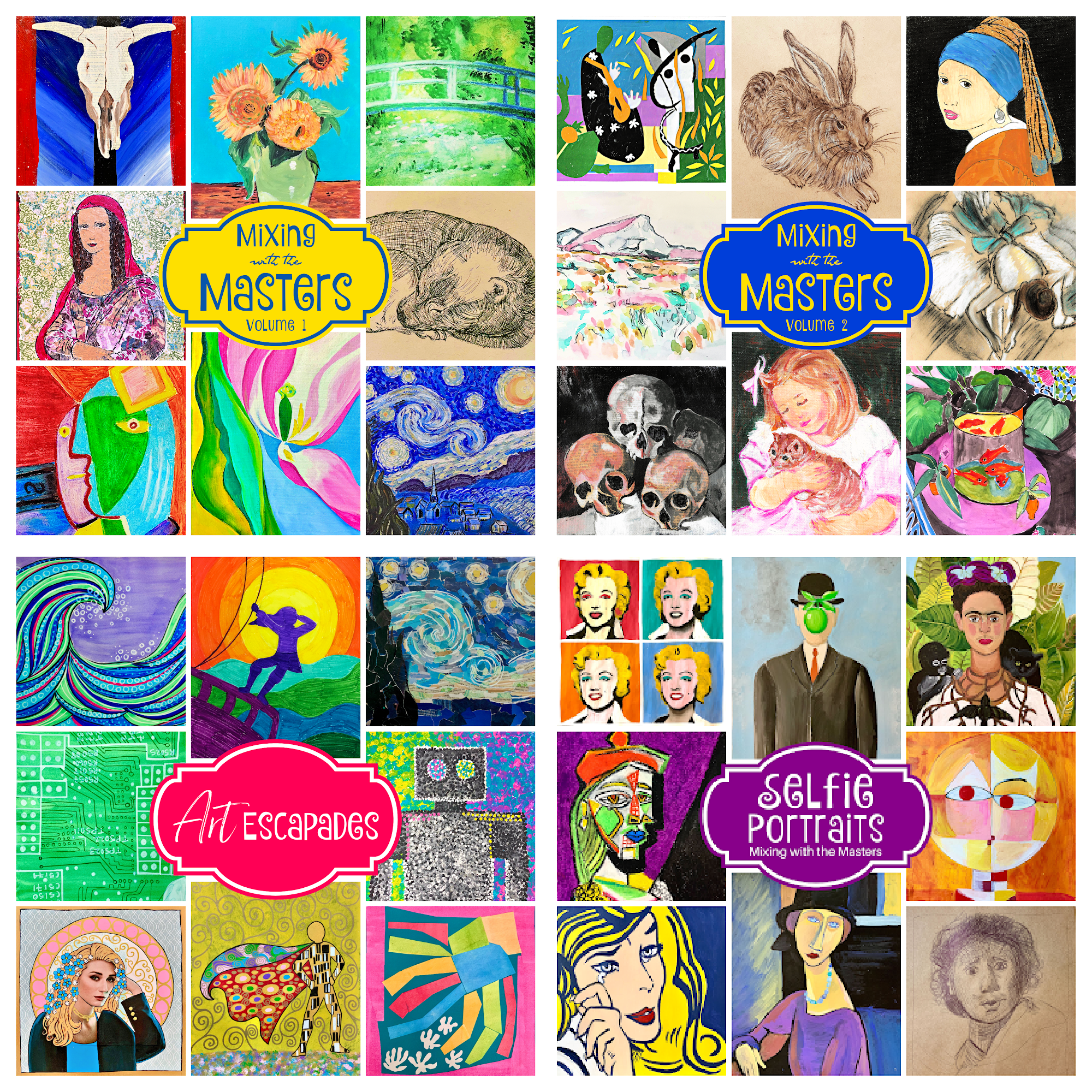 Famous artists online art classes for homeschoolers